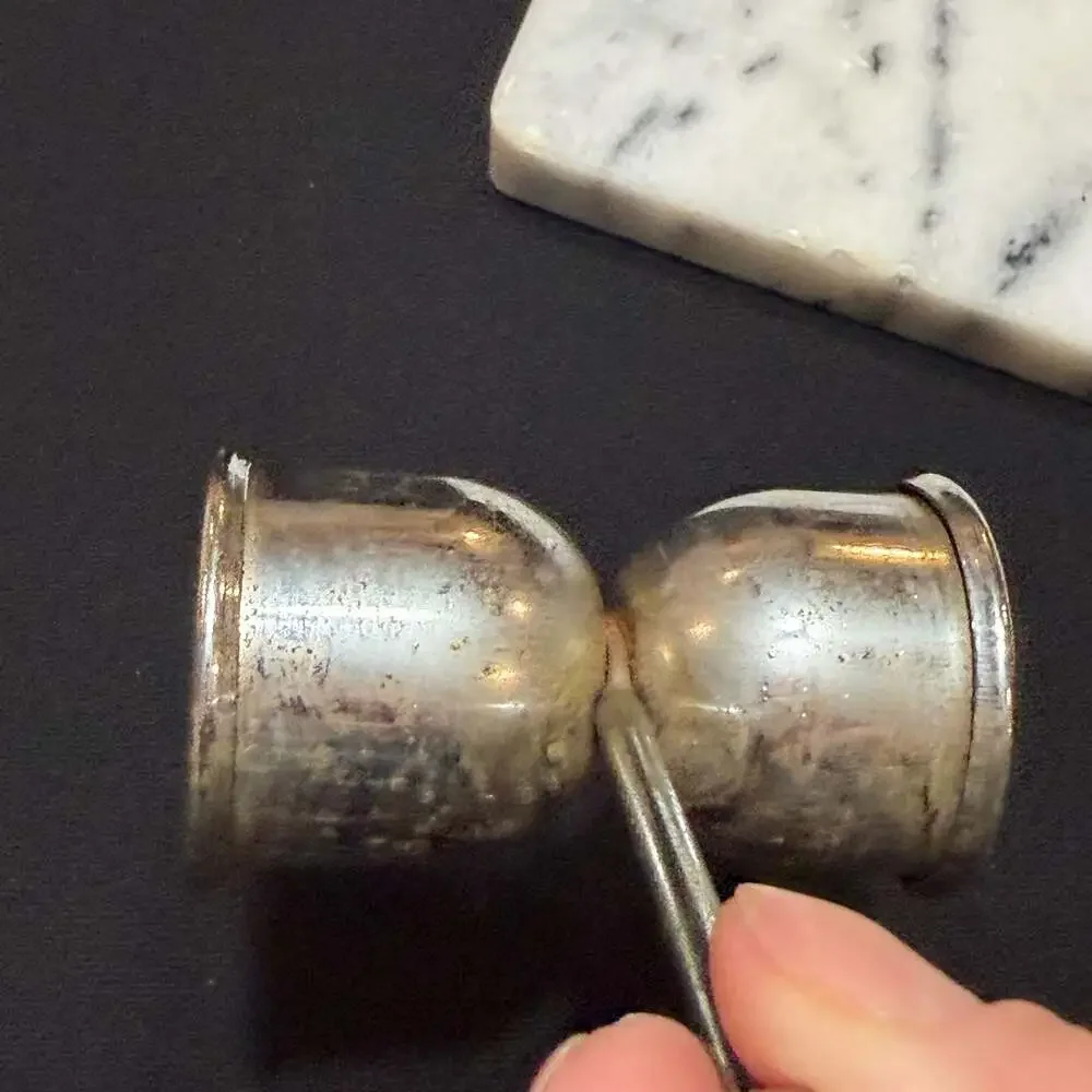 Vintage Bar Tool Set with Marble Base